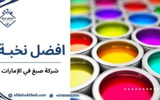 أفضل شركة صبغ في الإمارات: خدمات دهان احترافية لجميع المنازل والمكاتب