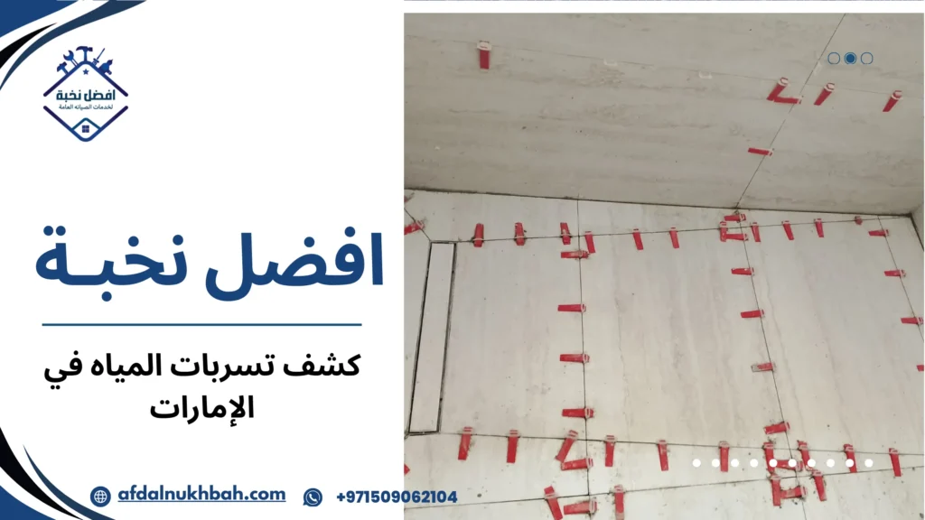 كشف تسربات المياه للفلل في الإمارات