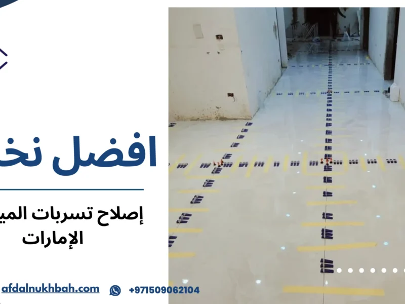 إصلاح تسربات المياه في الإمارات